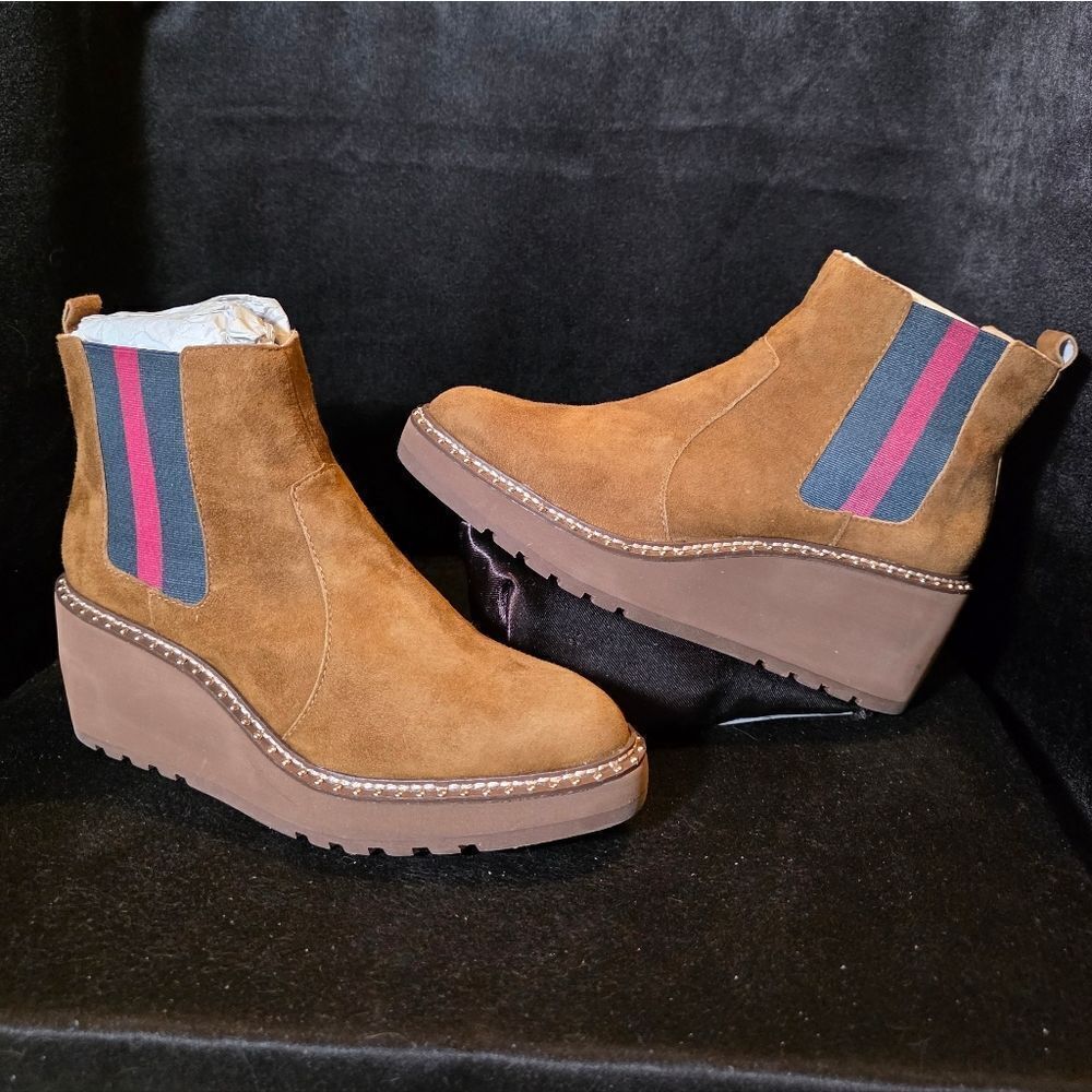 Cecelia New York Tan Ankle Boots Womens 8